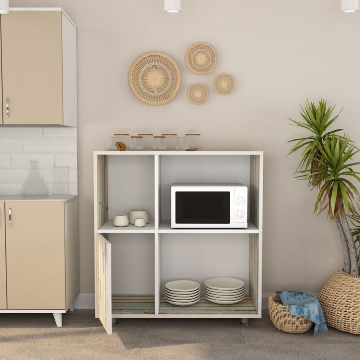 Mueble auxiliar Tasarım-L1197 blanco