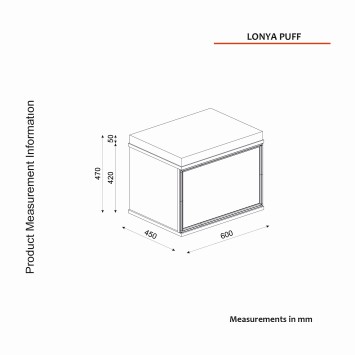 Puff Lonya cafe blanco - 804TRH4601