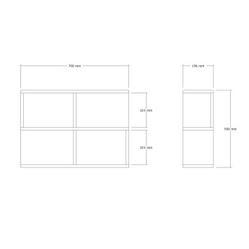 Mesa auxiliar Many roble - 495SSE2305