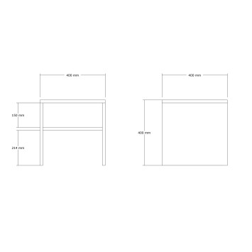 Mesa auxiliar Morse roble - 495SSE2307