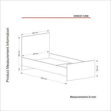 Cama individual Ernest blanco - 804TRH4001