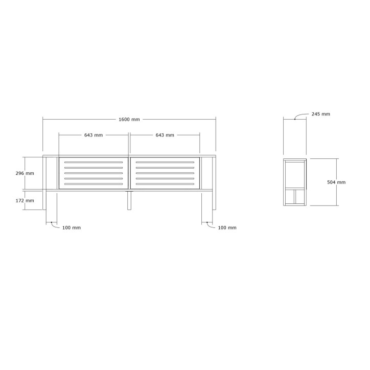 Mueble TV Bex zafiro