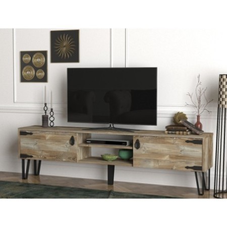 Mueble TV Costa Patik negro nogal