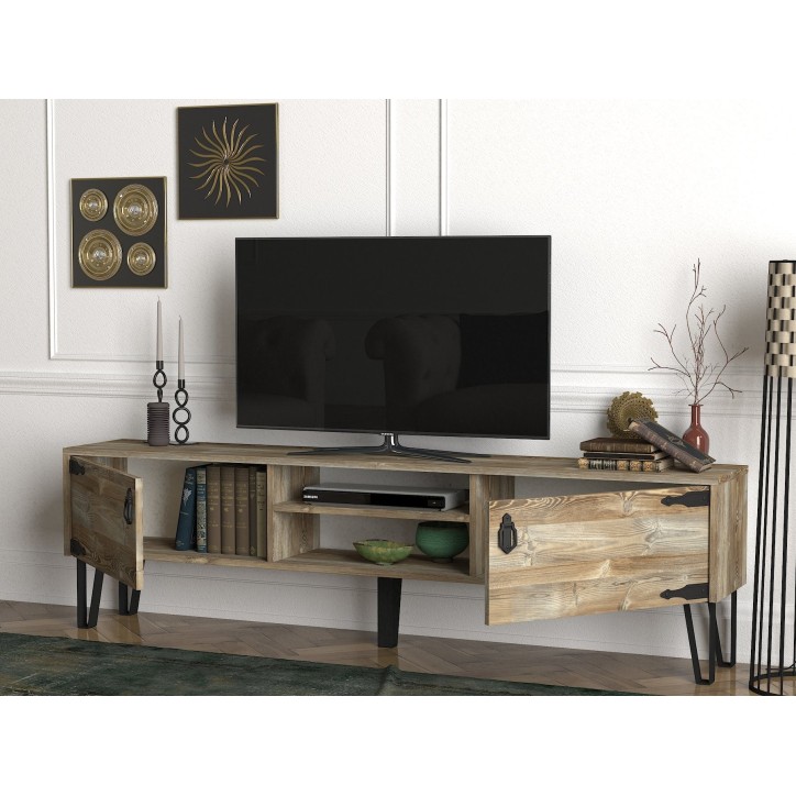 Mueble TV Costa Patik negro nogal