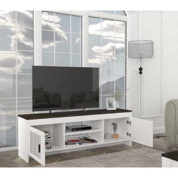 Mueble TV Done marrón oscuro blanco - 804TRH3070