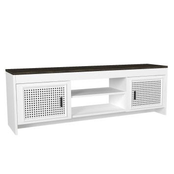 Mueble TV Done marrón oscuro blanco - 804TRH3070