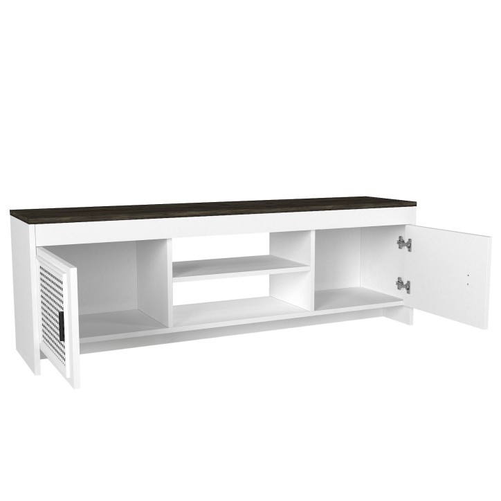 Mueble TV Done marrón oscuro blanco