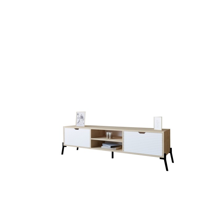 Mueble TV Nost zafiro roble blanco