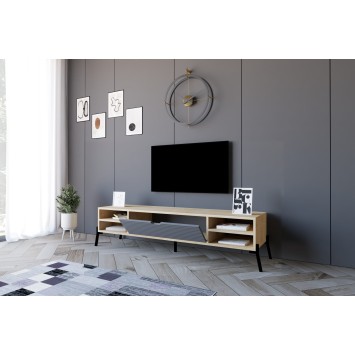 Mueble TV Santa zafiro roble antracita - 835PUQ3083