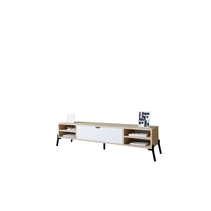 Mueble TV Santa zafiro roble blanco