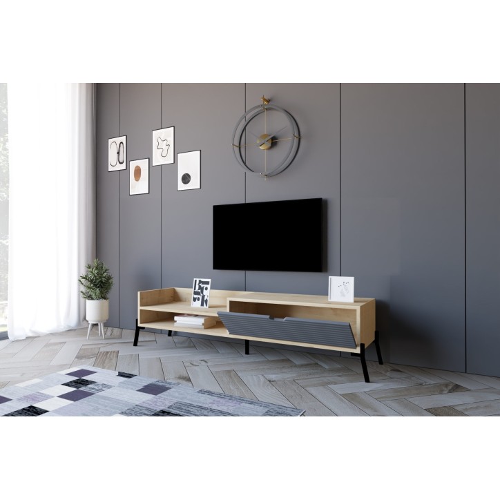 Mueble TV Trezza zafiro roble antracita