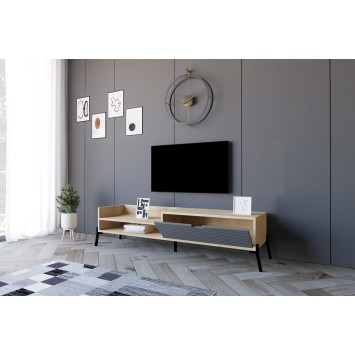 Mueble TV Trezza zafiro roble antracita - 835PUQ3085