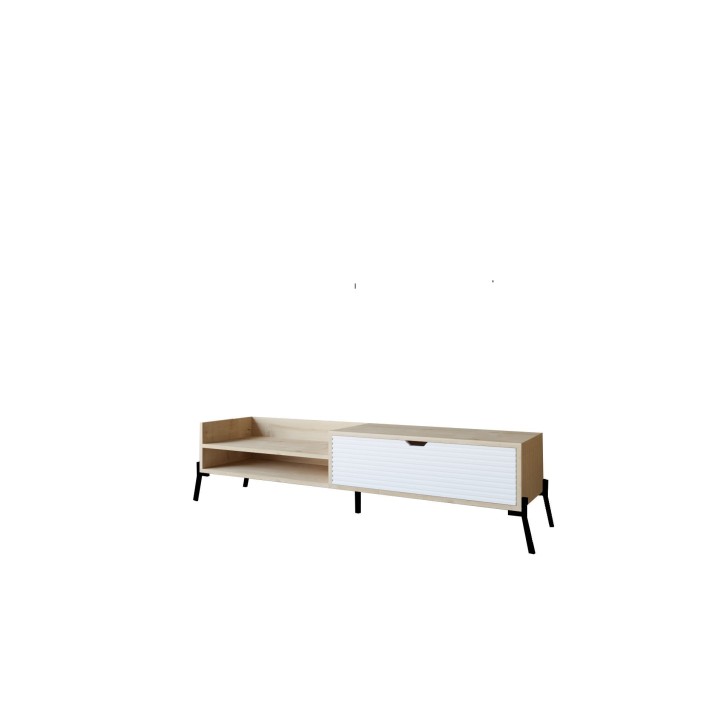 Mueble TV Trezza zafiro roble blanco