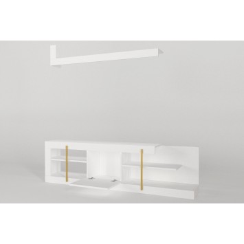 Mueble TV con estante Cascade blanco - 804TRH3080