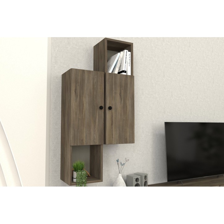 Mueble TV con estante Dalia nogal