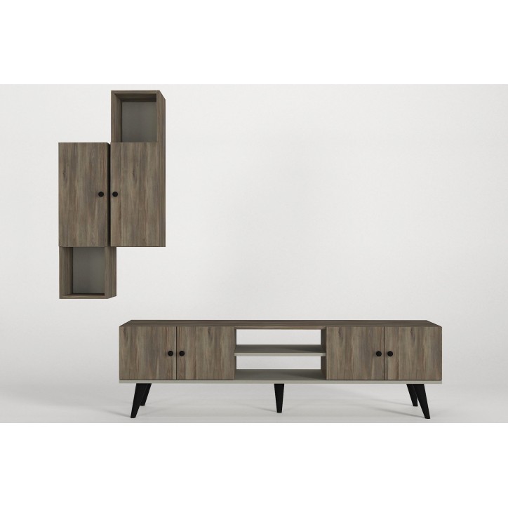 Mueble TV con estante Dalia nogal