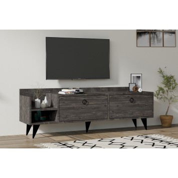 Mueble TV con estante Heflin antracita - 495SSE1614