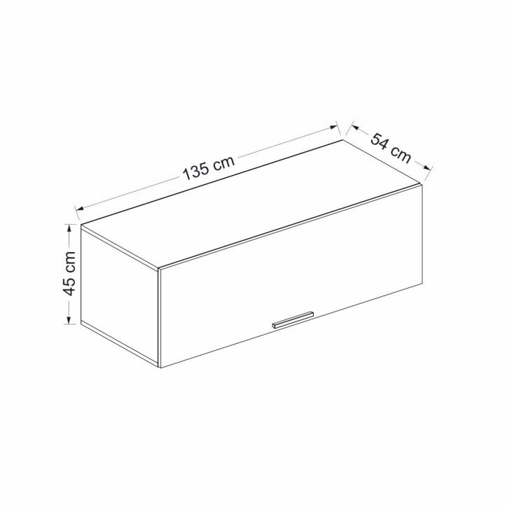 Mueble de pared Kale 135 antracita