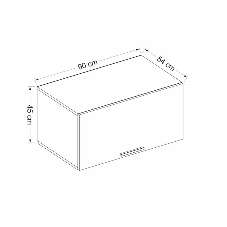 Mueble de pared Kale 90 Membrane blanco