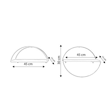 Estante de pared Bielefeld L2054 roble oro - 285LCV1275