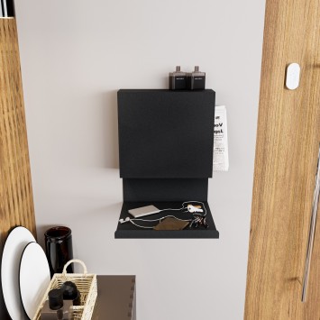 Estante de pared Brano negro - 891TNL3154