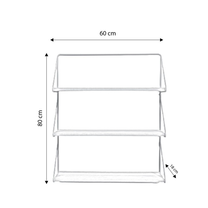 Estante de pared Dortmund L2058 roble oro