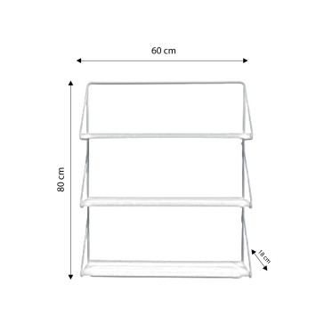 Estante de pared Dortmund L2058 roble oro - 285LCV1279