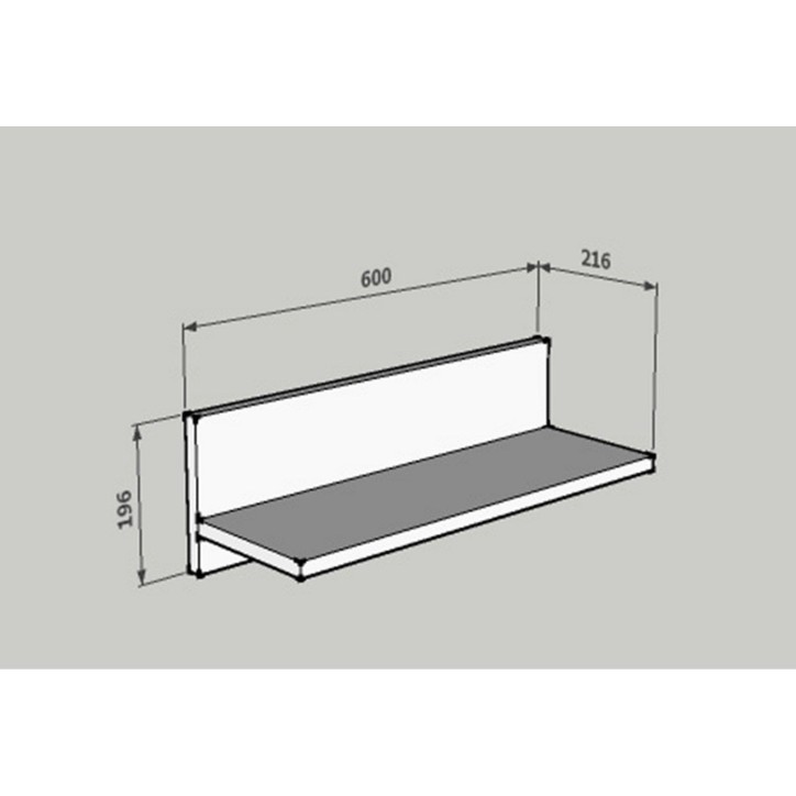 Estante de pared Fane blanco