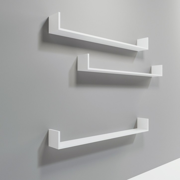 Estante de pared Ingolstadt L590 blanco