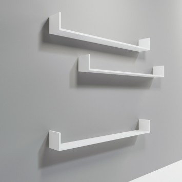 Estante de pared Ingolstadt L590 blanco - 285LCV1240