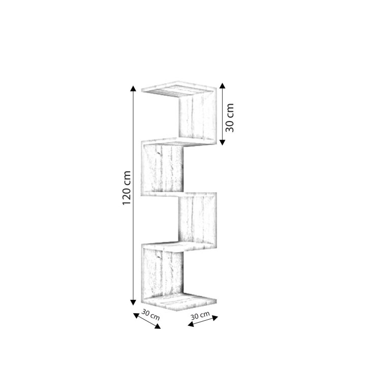 Estante de pared Schwabach L2022 roble