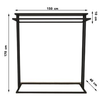 Armario Aschaffenburg L659 roble negro - 285LCV1232