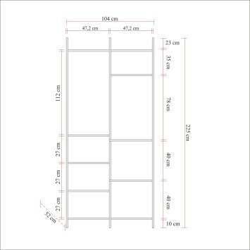 Armario Dynamic-44 pino atlántico - 863SPH5479