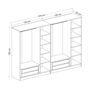 Armario Kale-3820 blanco - 506MNR2699