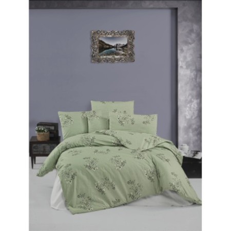 Juego ropa de cama Ranforce King Butic  verde