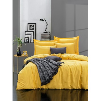 Juego ropa de cama Ranforce King Fresh Color  amarillo