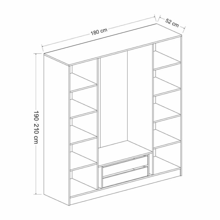 Armario Kale-5001 dore