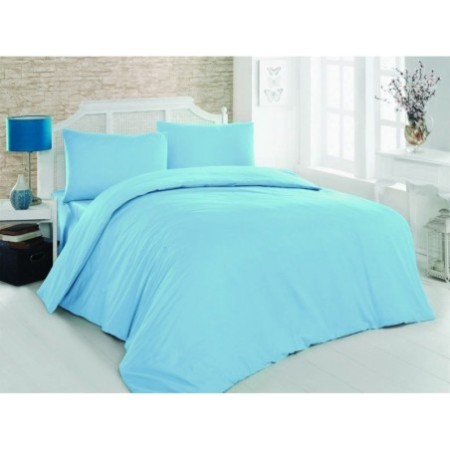 Juego ropa de cama Ranforce King Turquoise turquesa