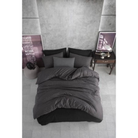 Juego ropa de cama Super King Ranforce Oslo  negro