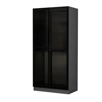 Armario Kale Glass-210 antracita negro - 506MNR2165