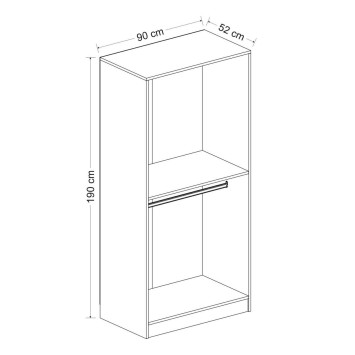 Armario Kale Membran-210 blanco - 506MNR2151