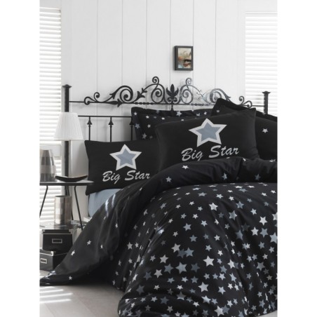 Conjunto funda de edredón individuales WhiteStar  blanco negro