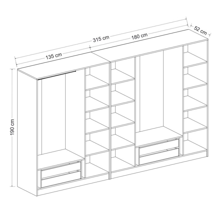 Armario Kale Plus-3909 blanco