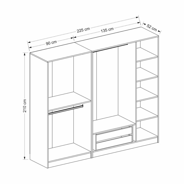 Armario Kale Plus-7795 roble