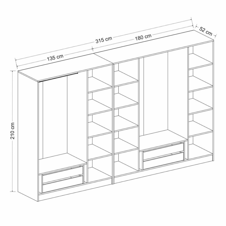 Armario Kale Plus-7799 roble