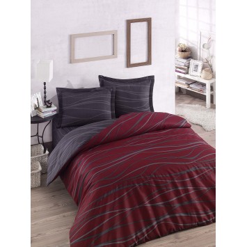 Juego ropa de cama Super King Verda  antracita rojo burdeos
