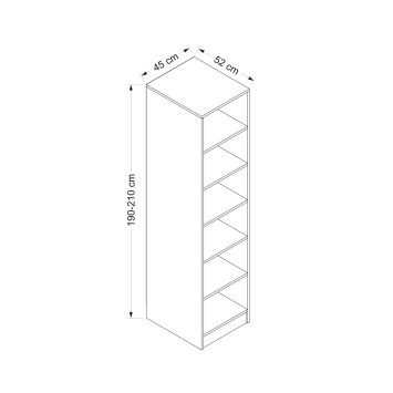 Armario Kale Raflı 190 dore - 506MNR2130