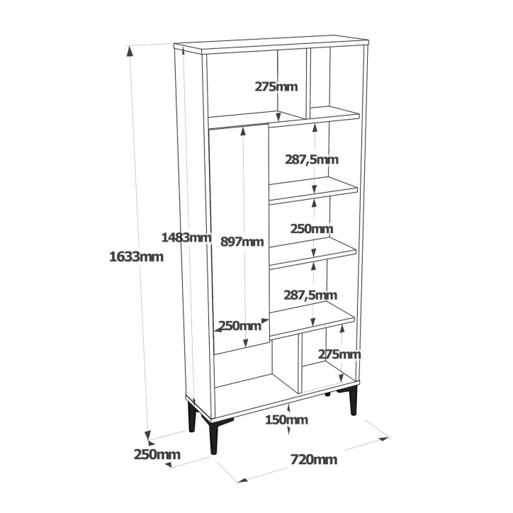 Conjunto de muebles de habitación joven AR19-KA antracita