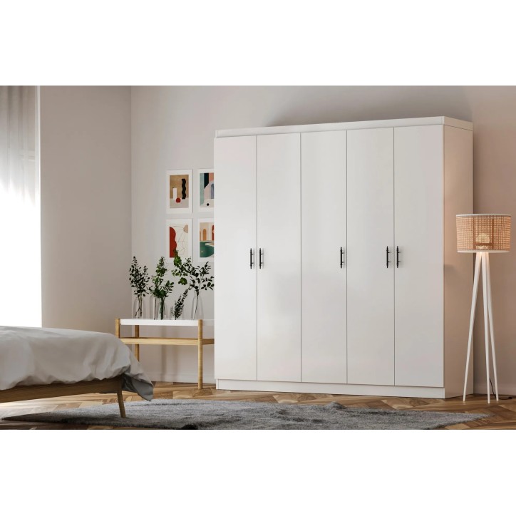 Conjunto de muebles de dormitorio Lavinia 002 Blanco