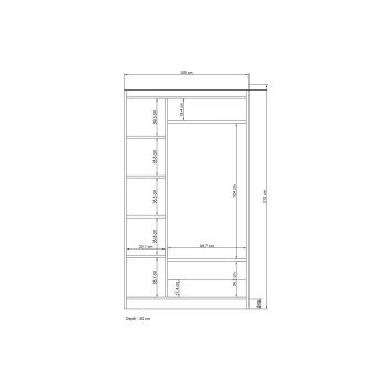 Armario Lavinia 1053 Blanco - 125GLN1254